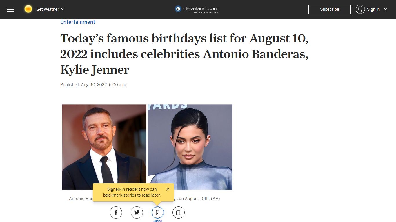 Today’s famous birthdays list for August 10, 2022 includes celebrities ...